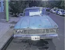  ??  ?? EL AUTO en el que detuvieron a Delgado había sido robado.