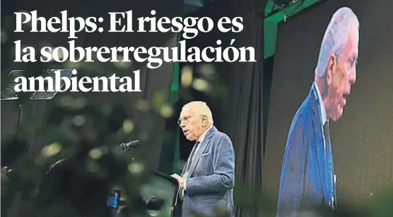  ?? (FACUNDO LUQUE) ?? Que sea negocio. Según Phelps, para que la economía se encargue de recuperar el capital natural, debe haber negocios en esa acción.