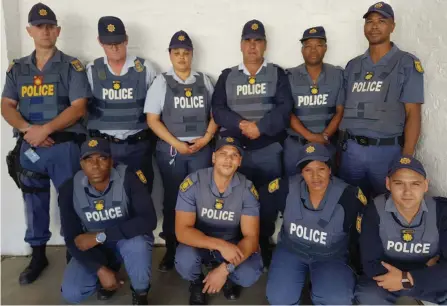  ??  ?? The local Crime Prevention Unit under the command of Capt Niel Colyn dealt drug traf cking a major blow this past weekend in Graaff-reinet.