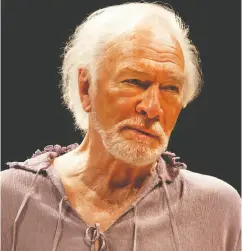  ?? DAVID HOU / STRATFORD FESTIVAL ?? Among Christophe­r Plummer’s many Stratford Festival
roles was Prospero in 2010’s The Tempest.