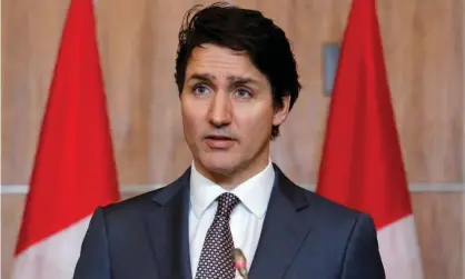  ?? ?? Justin Trudeau: ‘With so much instabilit­y around us, Canadians need stability.’ Photograph: Patrick Doyle/Reuters