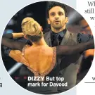  ??  ?? DIZZY But top mark for Davood