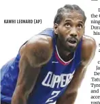  ?? ?? KAWHI LEONARD (AP)