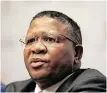  ?? ?? MINISTER Fikile Mbalula said the Transport Department won’t extend the grace period. | SUMAYA HISHAM EPA