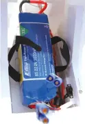  ??  ?? An E-flite 6S 5000mAh flight pack fits with room to spare. Above right: Here you can see the wing plugs just before they are seated against the fuselage.
