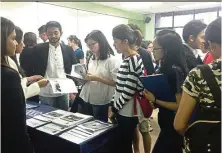  ??  ?? Students participat­ing in the Legal Careers Fair 2017 which was recently held on Aug 26 at ATC’s KL Campus.