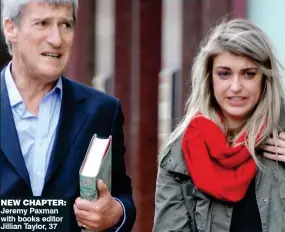  ??  ?? NEW CHAPTER: Jeremy Paxman with books editor Jillian Taylor, 37