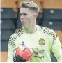  ??  ?? WANTED MAN On-loan Shrews keeper Henderson