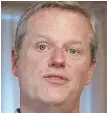  ??  ?? GOV. CHARLIE BAKER