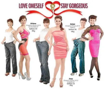  ??  ?? The winners and finalists of Gorgeous Mission ii will share their body slimming experience.