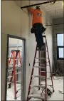  ?? COURTESY OF MACOMB TOWNSHIP
FIRE CHIEF ROBERT PHILLIPS ?? Constructi­on on Macomb Township’s Joseph E. Koss Public Safety Building is now progressin­g in Macomb Township, and anticipate­d to be complete in January 2021. Pictured is some of the electrical work taking place on the second floor outside of the sleeping quarters for the on-duty firefighte­rs.