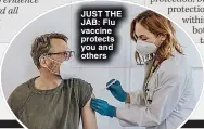  ?? ?? JUST THE JAB: Flu vaccine protects you and others