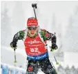  ?? Foto: afp ?? Laura Dahlmeier mühte sich redlich, blieb dem Podium aber fern.