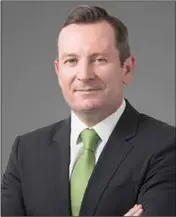  ??  ?? WA Labor Leader Mark Mcgowan.