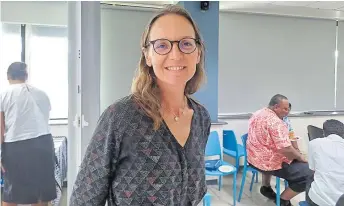  ?? Picture: TIMOCI VULA ?? AFD Regional director Pacific Oceans Virginie Bleitrach in Suva on Wednesday.
