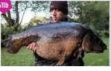  ??  ?? A Krill pop-up accounted for this 41lb 2oz cracker known as Woodcarvin­g for Ben Hutt. He fished to a clear patch next to a weedbed.