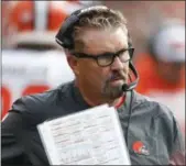  ?? GARY LANDERS — THE ASSOCIATED PRESS FILE ?? Interim head coach Gregg Williams has written a solid resume to become the Browns’ head coach, but has been coy when talking about the position.