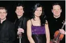  ??  ?? Das Belcea Quartet begeistert­e im Stephanien­saal