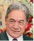  ??  ?? Winston Peters