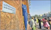  ?? PTI ?? The notice put up at Jama Masjid.