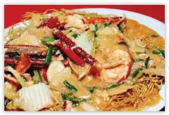  ??  ?? Meaty offering: Fresh Water Prawn Noodle comes highly recommende­d.
