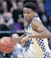  ?? Ted S. Warren Associated Press ?? SHAI GILGEOUS-ALEXANDER of Kentucky is a tall point guard the Clippers likely covet at No. 12.
