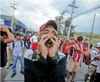  ?? Reuters ?? A demonstrat­or during a protest against the government of Honduras’ President Juan Orlando Hernandez in Tegucigalp­a, Honduras. —