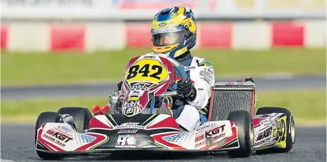  ?? Picture FACEBOOK ?? GOOD SEASON : Kwanda Mokoena is racking up awards in yet another superb go-karting season