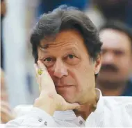  ??  ?? Imran Khan: analysts say tough decisions taken by his government affected his party’s by-election performanc­e.