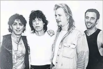  ?? CONTRIBUTE­D ?? Playing with Jeff Healey put Saint John drummer Tom Stephen in the company of legends like Rolling Stones frontman Mick Jagger.