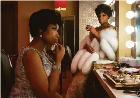  ?? Quantrell D. Colbert / MGM ?? Jennifer Hudson (left) stars as Aretha Franklin and Mary J. Blige plays Dinah Washington in “Respect.” Hudson delivers both as a singer and as an actor.