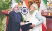  ?? VIPIN KUMAR/HT FILE ?? ▪ Tehran had agreed to lease out a part of Chabahar Port to Delhi after Iranian President Rouhani’s recent India visit.