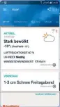  ??  ?? Die übersichtl­iche Struktur der Accuweathe­r-App erleichter­t die Navigation durch die einzelnen Bereiche.