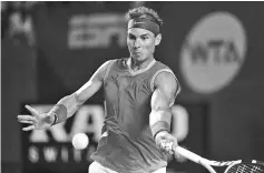  ??  ?? Spanish tennis player Rafael Nadal returns the ball to German tennis player Mischa Zverev during their Mexico ATP 500 Open men’s single tennis match in Acapulco, Guerrero state, Mexico on February 26, 2019. - AFP photo