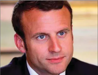  ??  ?? Macron