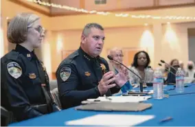  ?? ?? Mill Valley police Chief Rick Navarro said the Marin County town, nearly 88% white, has work to do in addressing implicit bias against people of color.
