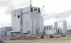  ?? Photo: FAIRFAX NZ ?? Fonterra’s dryer at Darfield under constructi­on in 2013. Its new technologi­es are bringing significan­t reductions in energy use.