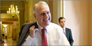  ??  ?? in this 2012, file photo, senate minority whip Jon Kyl, r-Ariz., walks between the senate chamber and the office of senate minority Leader mitch mcConnell, r-Ky., in washington. AP PhOTO/J. ScOTT APPlEWhITE