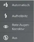  ??  ?? Jede Digitalkam­era bietet verschiede­ne Blitzmodi, die über spezielle Symbole gekennzeic­hnet sind.