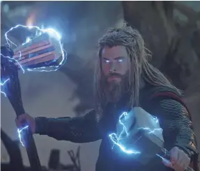  ?? MARVEL STUDIOS ?? After “Avengers: Endgame,” Chris Hemsworth seems to be hanging around the Marvel universe with a fourth “Thor” on the way.