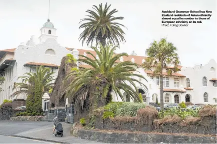  ?? Photo / Greg Bowker ?? Auckland Grammar School has New Zealand residents of Asian ethnicity almost equal in number to those of European ethnicity on its roll.