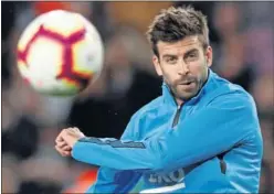  ??  ?? Gerard Piqué en un entrenamie­nto.