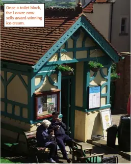  ??  ?? Once a toilet block, the Loovre now sells award-winning ice-cream.