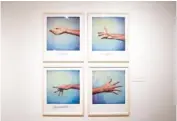  ?? TOM NOWAK ?? Four Polaroids from “Indian Handsigns,” by Kimowan Metchewais, is in Part of “Native America: In Translatio­n” at the Museum of Contempora­ry Photograph­y in Chicago organized by Aperture, curated by Wendy Red Star.