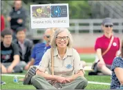  ?? ANDA CHU — STAFF FILE PHOTO ?? Patti Cole, of Livermore, joined hundreds of supporters at the March for Science rally in Livermore last year.