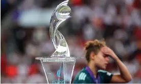  ?? Photograph: Naomi Baker/ Getty Images ?? Germany’s foreign minister, Annalena Baerbock, said the German team’s disappoint­ment may be immeasurab­le, but they had ‘made us all very proud’.