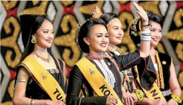  ?? ?? Battle of the queens: 49 women will vie for the title in the 2024 Unduk ngadau Sabah finals scheduled for May 31 in Penampang.