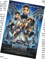  ??  ?? ‘Black Panther’ movie poster.