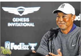  ?? Ronald Martinez Getty Images/tns ?? Tiger Woods has played at Riviera Country Club 13 times as a profession­al and has never walked away a winner.