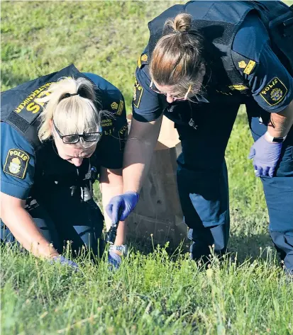  ?? ?? Schwedens Polizei musste in den vergangene­n Jahren allzu oft in Sachen Bandenkrim­inalität ermitteln.